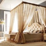 Creative ideas canopy for the bed in the bedroom