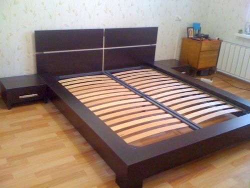 Bed from chipboard design