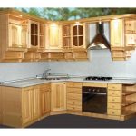 Kitchen from furniture panels photo