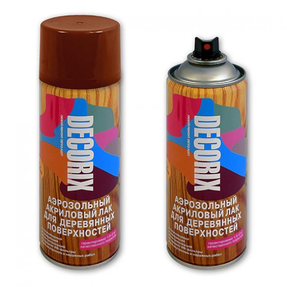 Varnish aerosol acrylic DECORICH tinted sa tree NUT 520 ml