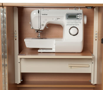 Sewing machine compartment