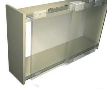 PS10 - sürgülü üst üste binen kapılar için sistem (asma)
