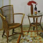 Wicker furniture for home and holiday cottage