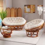 Wicker furniture from natural rattan
