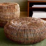 Wicker furniture in the country and in the city