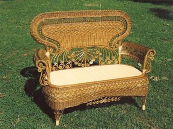 Wicker furniture for leisure