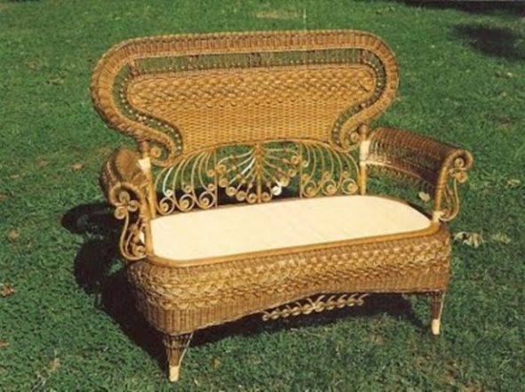 Wicker furniture para sa paglilibang