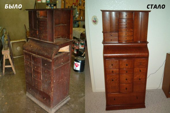 Furniture restoration has been and has become