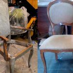 Oude stoel herstellen