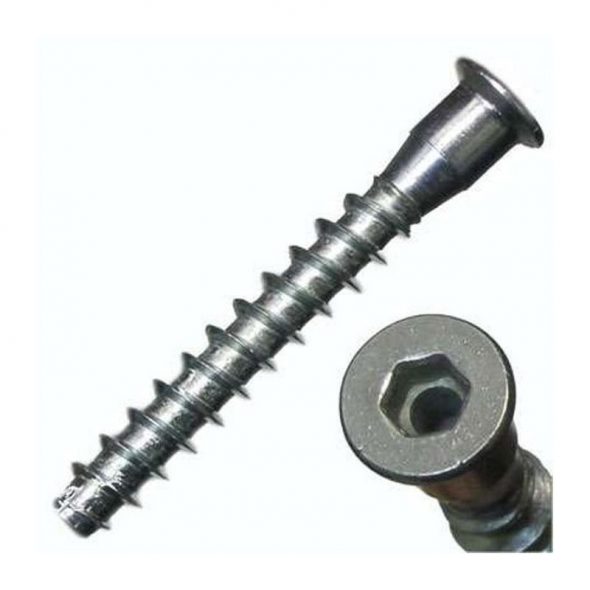 Screw-screed - used during the assembly of modern furniture