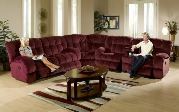 Triple sofa usually has a height of up to one meter