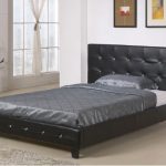 Comfortable black bed