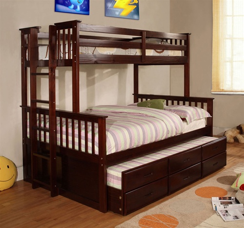 gama drewnianych łóżek piętrowych