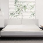 White bed with a soft back