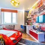 Children's room with your favorite heroes Cars
