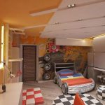 Pokój designerski dla entuzjastów samochodów