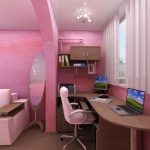 Glam roza djevojka soba