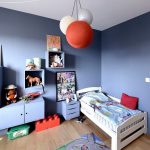 Children's room interior for a boy