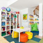 Comfortable children's area for games and activities