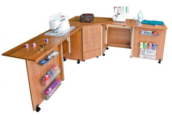 comfortable sewing table