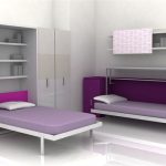 Pokój dla nastolatków z łóżkami transformatorowymi