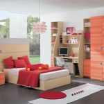 Coral color in the interior for a teenager