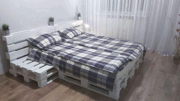 Konforlu ve pratik palet yatağı seçeneği
