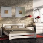 White Oak Bed para sa Loft Style Bedroom