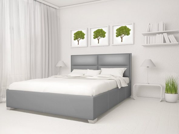 The bed in the style of minimalism