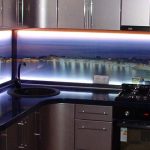LED осветление кухня