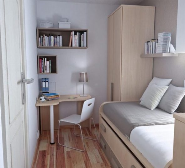 Mažas ir jaukus kambarys su būtinu minimaliu
