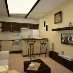 Nábytek pro kombinovanou kuchyň - obývací pokoj