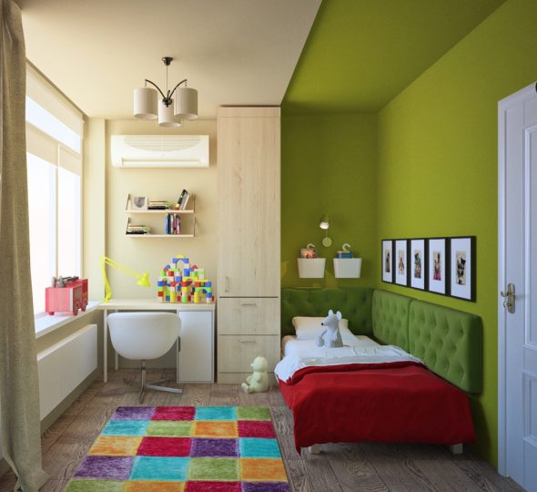 Small children's room with zoning