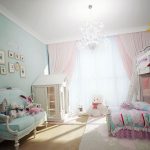 Gentle and cozy bedroom for a cute girl