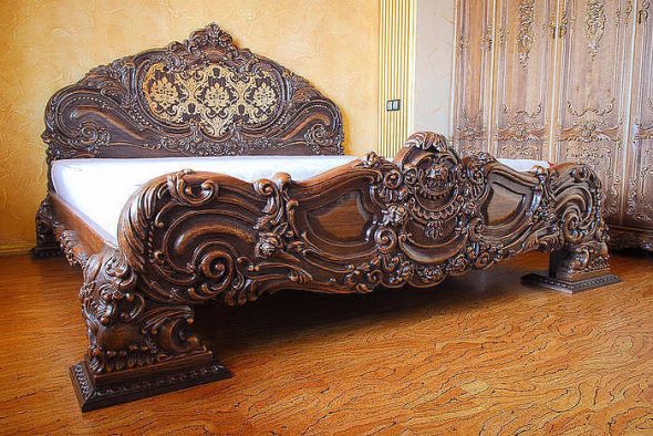 Original bed in vintage style