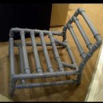 Originální trubková židle s vlastními rukama