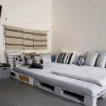 Shades of gray in the interior for a bed of pallets