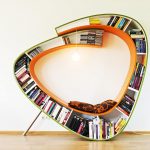 The shelf for books of unusual shape