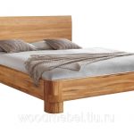 Simple large oak bed