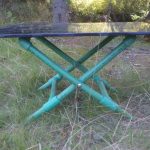 Folding table with PVC pipe frame