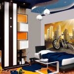Variety of shapes and colors in room design