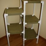 Multi-level storage racks for PVC pipes do-it-yourself
