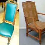 drewniana odbudowa krzesła