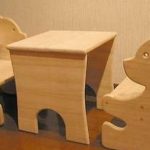 Children's garden furniture made of solid wood