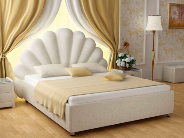 elegantní bílá postel
