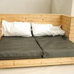 Foldable sofa bed of pallets