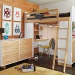 Stylish loft bed for a teenager