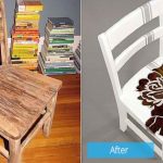 krzesło i po renowacji