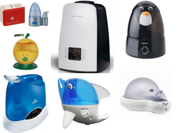 Air humidifiers of different models