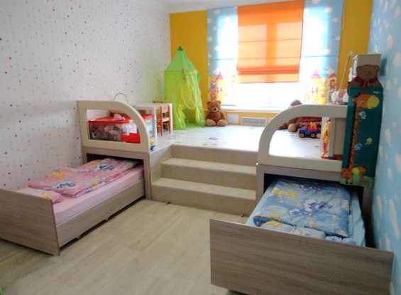 Wysuwane łóżka w pokoju dziecięcym